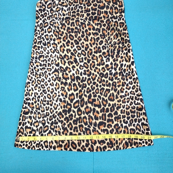 Zara Trafaluc Leopard Print Spaghetti Strap Mini Dress M - Picture 6 of 9